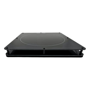 Front view of the XL Radionic Extension Plate accessory, featuring a durable modular design compatible with Berkana Labs instruments and Spooky2 generators.