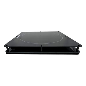 Side profile view of the XL Radionic Extension Plate, highlighting the slim, low-profile case design and high-quality construction materials.